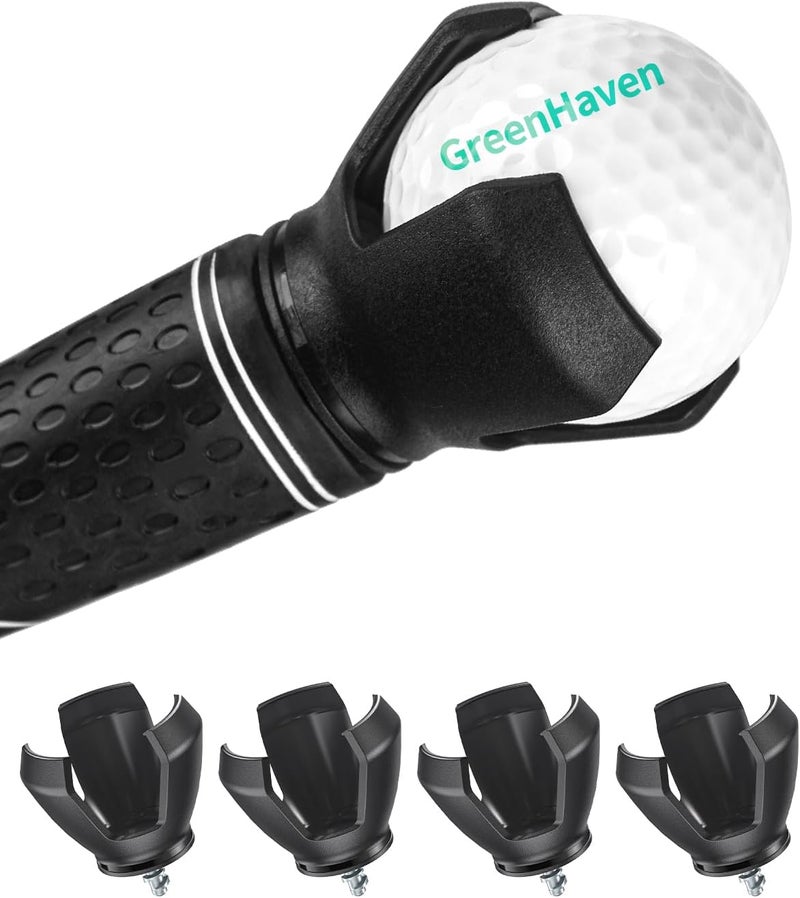 GreenHaven Golf Ball Retriever Grabber for Putters Golf Pick-up Portable Grip Sucker Tool Back Saver for Golfers，3-4 Pack - Image 1
